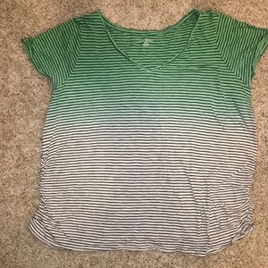 Lane Bryant Striped Cinched Tee